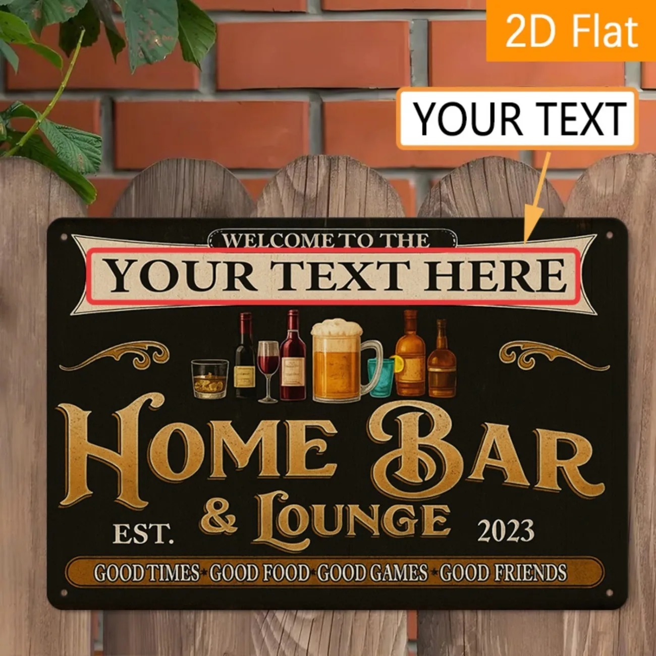 Home Bar Signs - Özel Yazılı Vintage Ev Barı ve