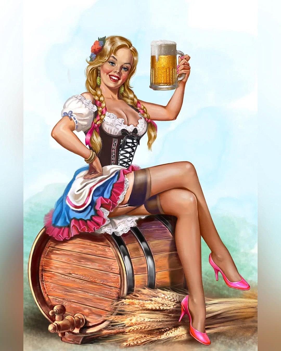 Home Bar And Coffee - Barrel Pin Up Girl Buğday Bira