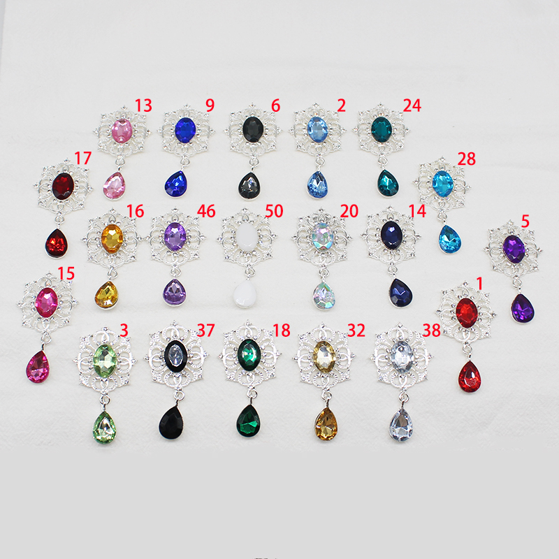 Cocktail Recipe Book - Parlak 28*49MM 10 adet kristal Rhinestone