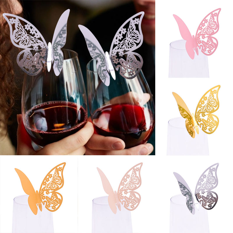 Cocktail Recipe Book - 20 adet/10 adet Parlak Şampanya Altın