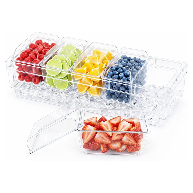 Garnish Tray Set - BAAR-Parti İçin Bar Malzemeleri Soğutulmuş Sos