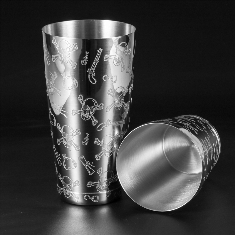 500ml/800ml Gravürlü Kafatası  - Boston Shaker Set incelemesi ve fiyatı