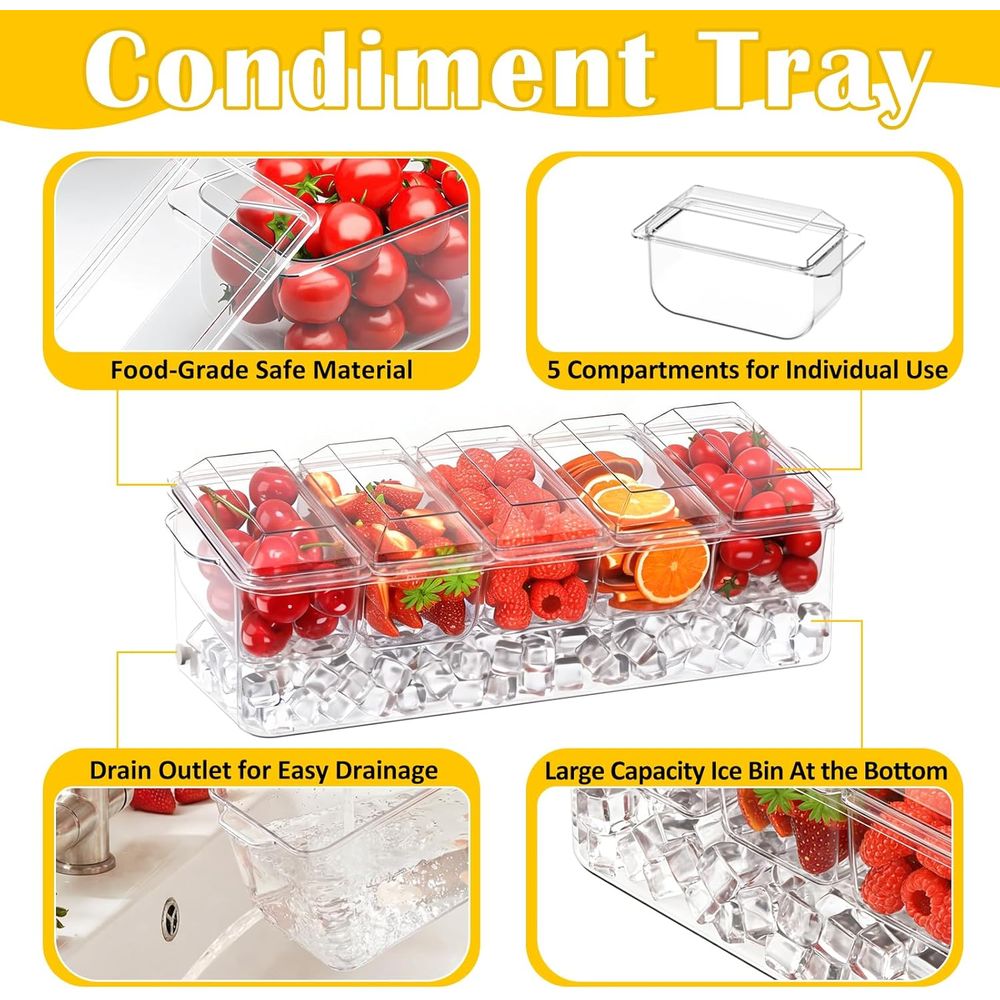 Baharat Tabağı, Ev, Parti, Kut - Garnish Tray Set incelemesi ve fiyatı