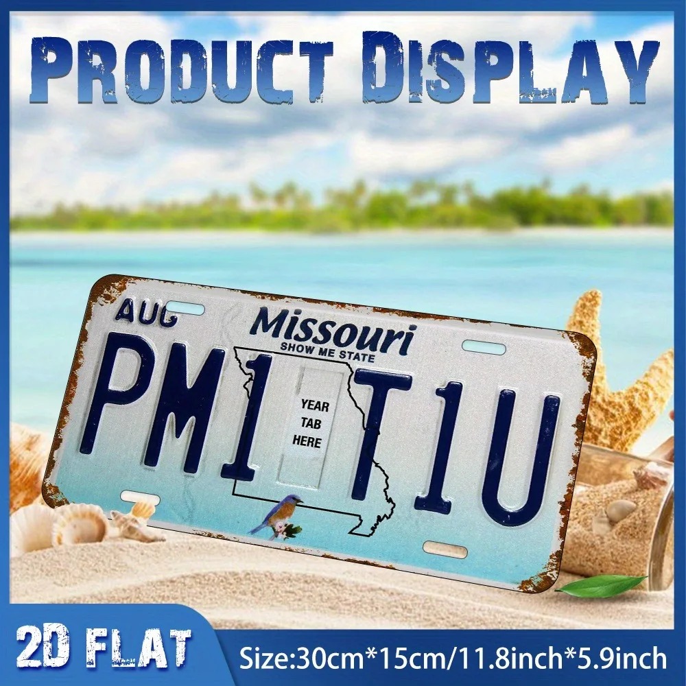 2D Düz Retro Missouri Mavi Kuş - Home Bar Signs incelemesi ve fiyatı